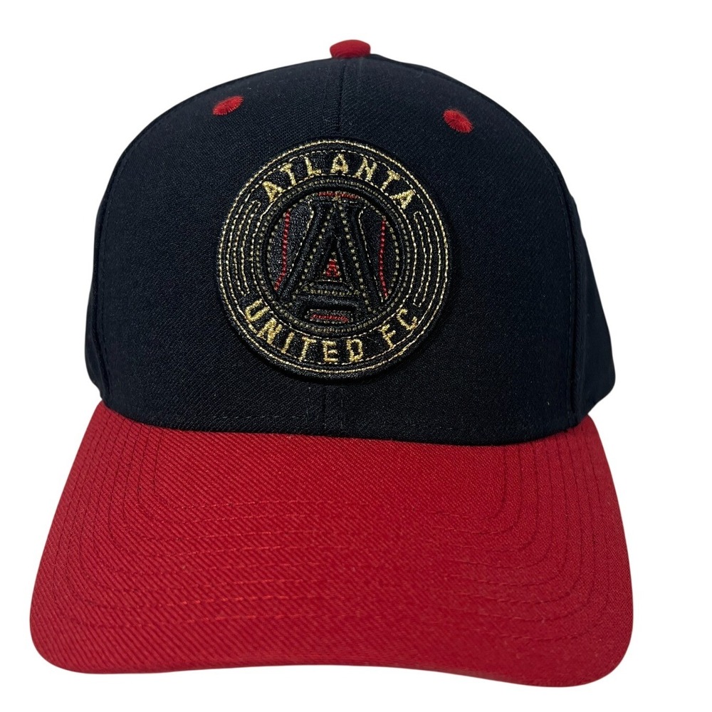 MLS Atlanta United FC Snapback Hat Black Red Gold Embroidered Soccer OSFA NEW